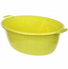 shumee Ovalni plastični bazen 40l 65x51cm celadon