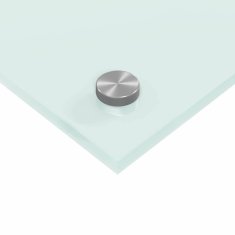 Vidaxl Kuhinjska hrbtna stena Bela 120x50x0,6 cm Kaljeno steklo