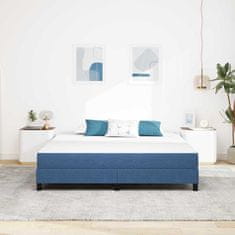 Vidaxl Žepna vzmetnica Modra Srednja 180x200x20 cm Tkanina
