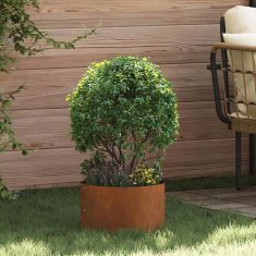 Vidaxl Vrtni lonci 5 kosov 30x30x20 cm corten jeklo