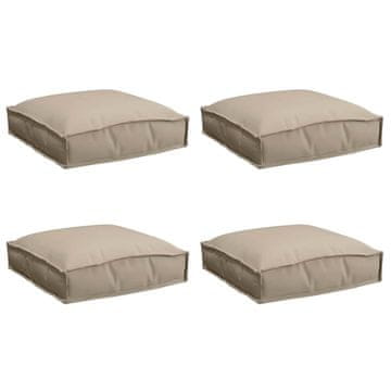 Vidaxl Blazina 4 pcs Taupe 40 x 40 x 8 cm Oxford tkanina