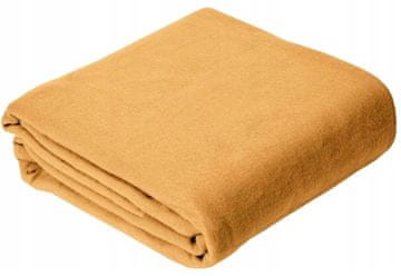 shumee Mehka flis odeja Milutek II 130x170 cm gorčična