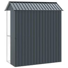 Vidaxl Aviarij za ptice antracit 215 x 110 x 247 cm jekleni