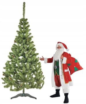shumee Umetno božično drevo jelka s stojalom 220 cm zeleno božič