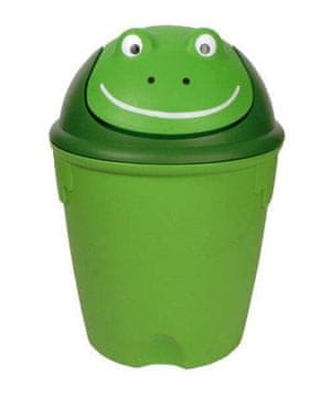 shumee Otroški koš za smeti z vzorcem žabice