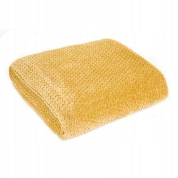 shumee Mehka plišasta odeja 3D ZOE 150x200 rumena