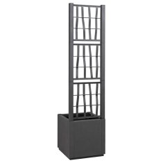 Vidaxl Vrtni lonček Antracit 36 x 36 x 140 cm Polipropilen