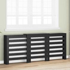 Vidaxl Pokrov radiatorja Črna Orehovina 205 x 21.5 x 83.5 cm