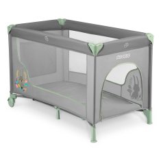 shumee Potovalna otroška posteljica 125 x 65 x 78 cm RK-240 sivo-metna