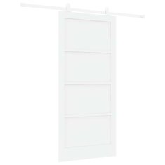 Vidaxl Drsna vrata ORKDAL Naravna in bela 93 x 202 cm
