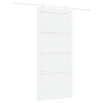 Vidaxl Drsna vrata ORKDAL Naravna in bela 93 x 202 cm