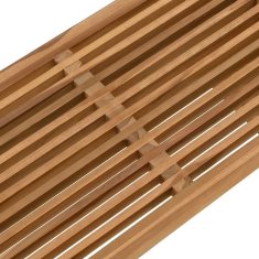 Vidaxl vrtna stranska miza 70x37.5x35.5 cm Trdi tikov les