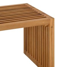 Vidaxl vrtna stranska miza 70x37.5x35.5 cm Trdi tikov les