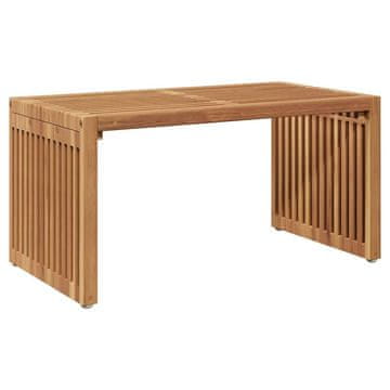 Vidaxl Vrtna stranska miza Rjava 70 x 37,5 x 35,5 cm Trden tikov les