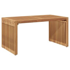 Vidaxl vrtna stranska miza 70x37.5x35.5 cm Trdi tikov les