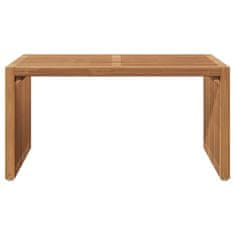 Vidaxl vrtna stranska miza 70x37.5x35.5 cm Trdi tikov les