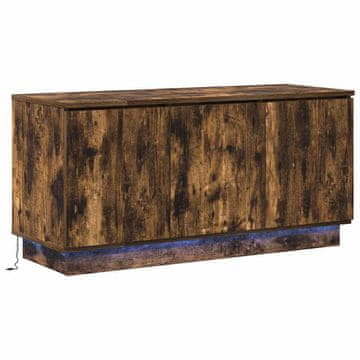 Vidaxl TV omarica Dimljeni oreh 100 x 38 x 49 cm Konstruiran les