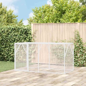 Vidaxl ptičja aviarija antracit 102 x 208 x 108 cm, jeklo