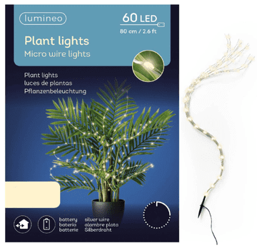 shumee Božične LED lučke za rože, dekorativne 80 cm