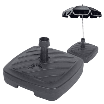 shumee Grafitno stojalo za vrtni senčnik 40x40x10 cm