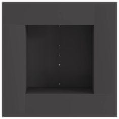 Vidaxl Ogenj Črna 60 x 60 x 30 cm Mnogi jeklo