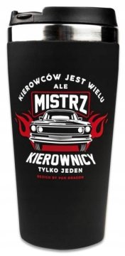 shumee Termo vrček za voznika 450 ml črne barve