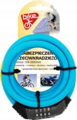 shumee Ključavnica za kolo s kodo BIKE OK kabel 1x180cm