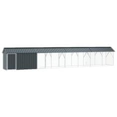 Vidaxl Pticelet s podaljškom v antracitni barvi, dimenzije 112 x 838 x 141 cm, jekleni