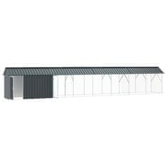 Vidaxl Pticelet s podaljškom v antracitni barvi, dimenzije 112 x 838 x 141 cm, jekleni