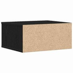Vidaxl Stojalo za tiskalnik Črna oreh 49x40x22,5 cm Inženirski les
