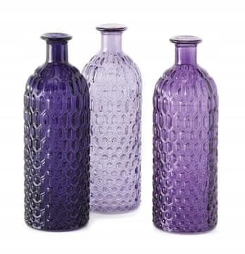 shumee Jessy okrasna vaza za rože 25 cm vijolična
