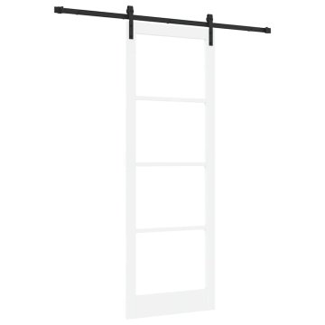 Vidaxl Notranja vrata ORKDAL Bela 83 x 232 cm Masivno borovo les