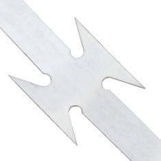Vidaxl Žica z rezilom srebrna 5000 x 1.9 cm Pocinkano jeklo
