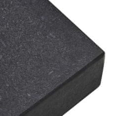 Vidaxl Podstavek za senčnik Črna 45 x 25 x 45 cm Granite, Jeklo