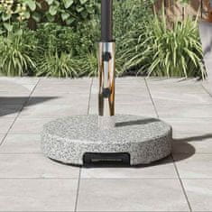 Vidaxl Podstavek za senčnik Siva 45 x 45 x 37.5 cm Granit