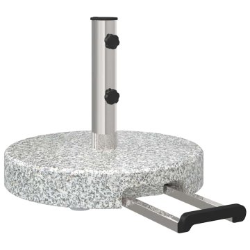 Vidaxl Podstavek za senčnik Siva 45 x 45 x 37.5 cm Granit