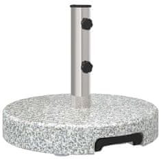 Vidaxl Podstavek za senčnik Siva 45 x 45 x 37.5 cm Granit