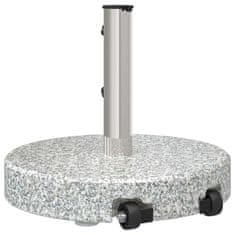 Vidaxl Podstavek za senčnik Siva 45 x 45 x 37.5 cm Granit