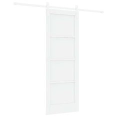 Vidaxl Drsna vrata Bela 73.5 x 198.5 cm