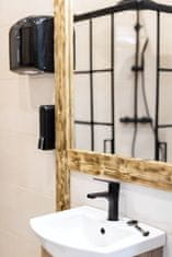 shumee Črna samostoječa umivalniška armatura Sagra s klik-klak zamaškom