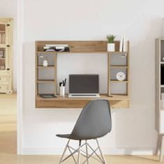 Vidaxl Stenska miza artisan hrast 105 x 48 x 75 cm Konstruiran les