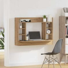 Vidaxl Stenska miza artisan hrast 105 x 48 x 75 cm Konstruiran les