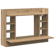 Vidaxl Stenska miza artisan hrast 105 x 48 x 75 cm Konstruiran les