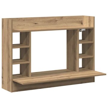 Vidaxl Stenska miza artisan hrast 105 x 48 x 75 cm Konstruiran les
