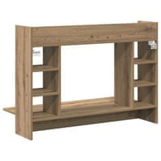 Vidaxl Stenska miza artisan hrast 105 x 48 x 75 cm Konstruiran les