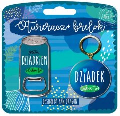 shumee Komplet za dedkov dan: odpirač za steklenice + obesek za ključe