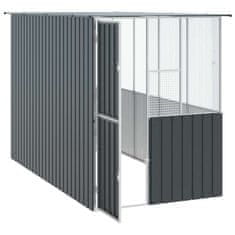 Vidaxl Ptičnik Antracit 154 x 307 x 200 cm Pocinkano jeklo
