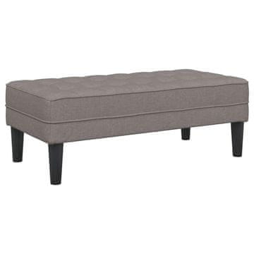 Vidaxl klop z blazino Taupe 113 x 57 x 39 cm blago