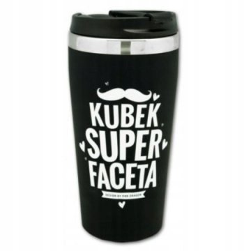 shumee Termo vrček Super Facet 450 ml črne barve