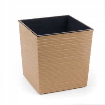 shumee Cvetlični lonček z vstavkom kapučino dleto 19 cm Juka